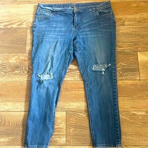 Kut from the Kloth Plus Size Distressed Denim Jeans 18W